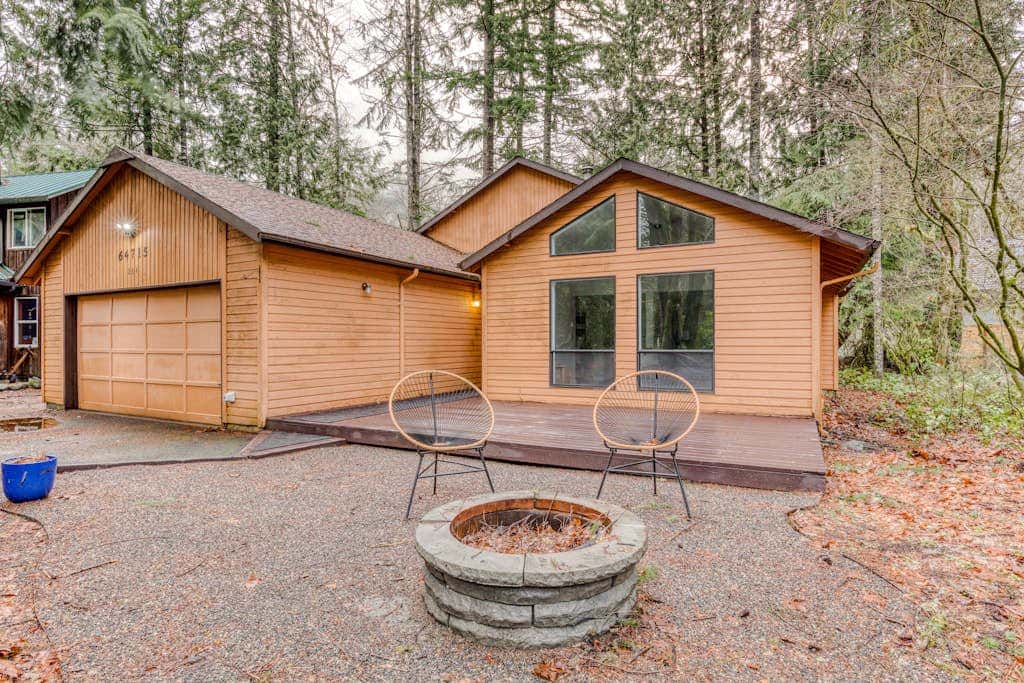 Spacious Mountain Home with Decks, Firepit, Grill, Wood Stove, W&D, & Free WiFi