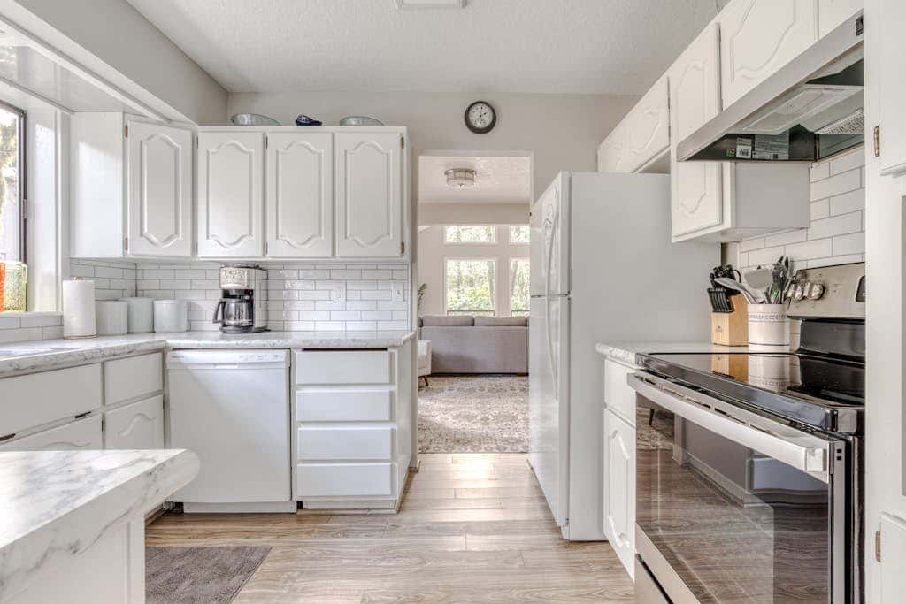Spacious Mountain Home with Decks, Firepit, Grill, Wood Stove, W&D, & Free WiFi