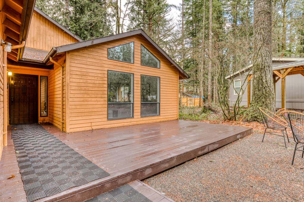Spacious Mountain Home with Decks, Firepit, Grill, Wood Stove, W&D, & Free WiFi