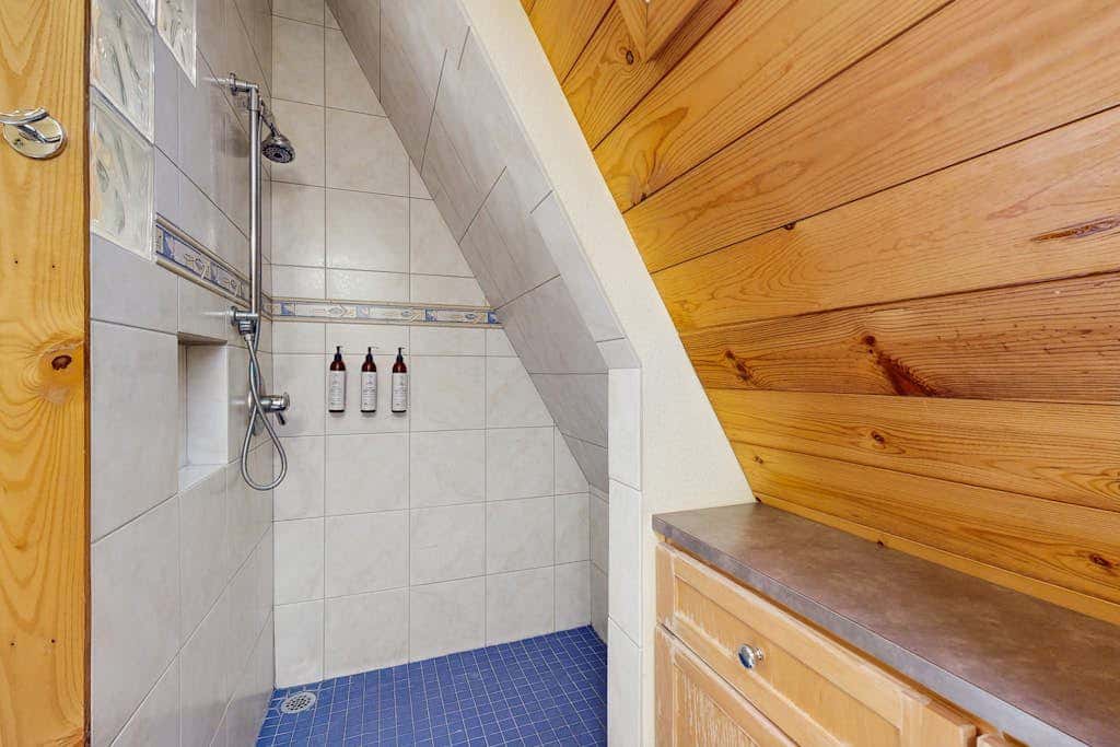 Dog-friendly, A-frame cabin with private hot tub - tranquil setting near skiing