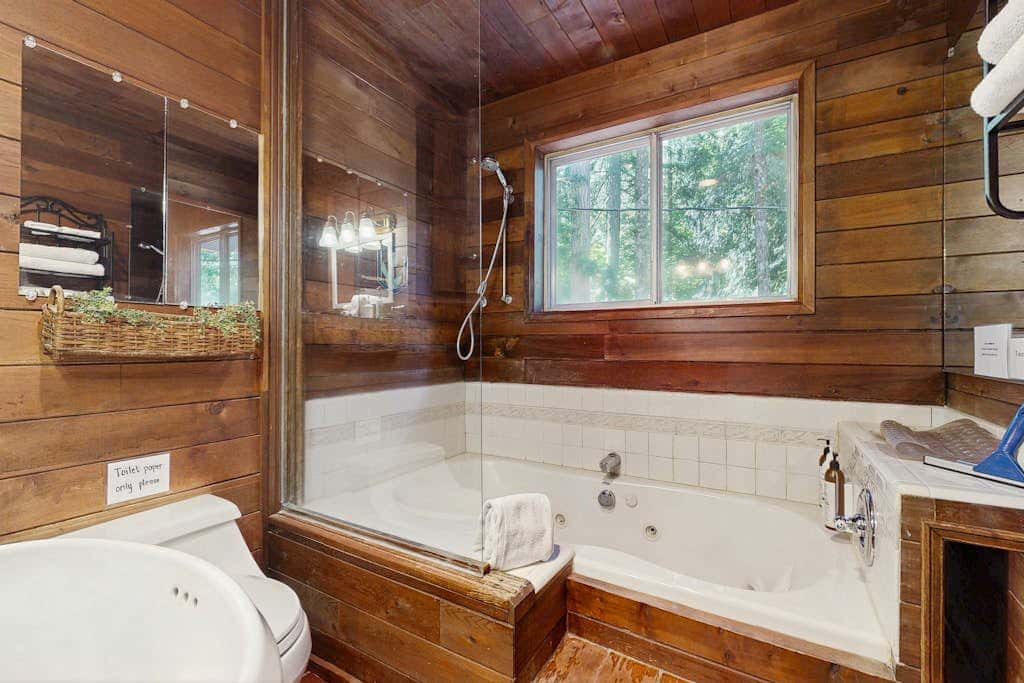 Dog-friendly, A-frame cabin with private hot tub - tranquil setting near skiing