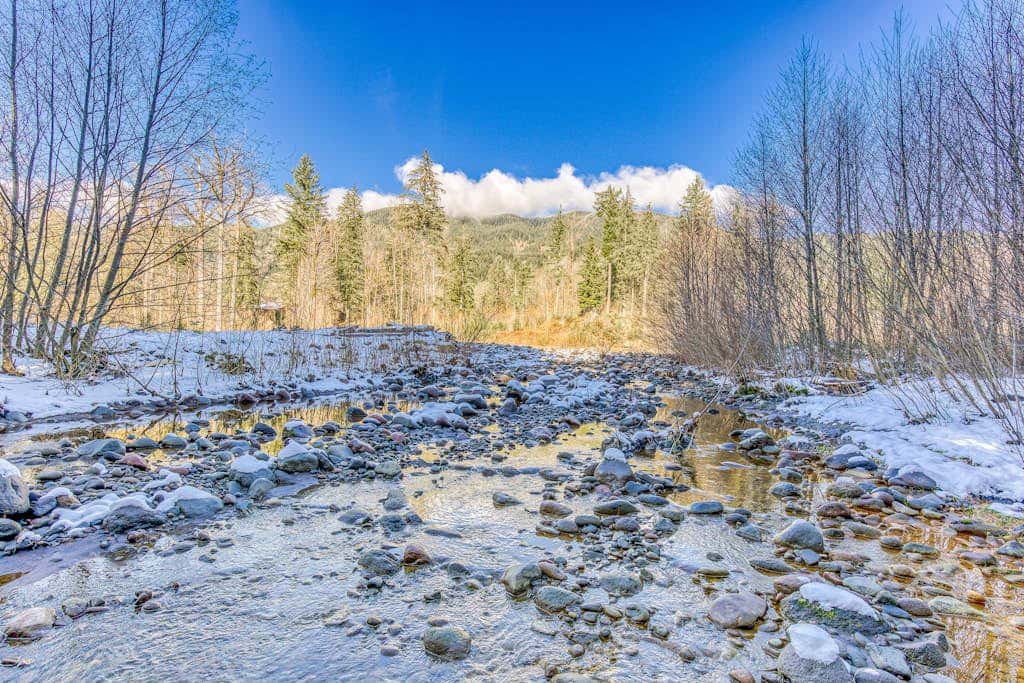 Quiet, riverfront cabin with private hot tub & scenic location