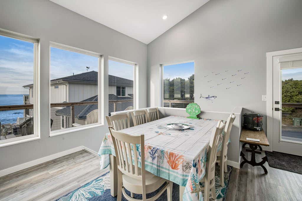 Oceanfront home with hot tub, private beach access & ocean views - dog-friendly