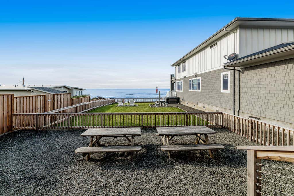 Oceanfront home with hot tub, private beach access & ocean views - dog-friendly