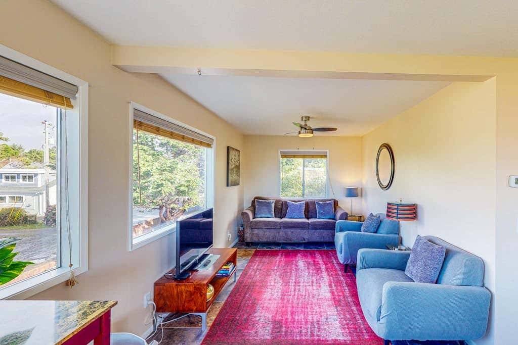 Ocean-view home - private hot tub, outdoor shower, dog-friendly - walk to beach