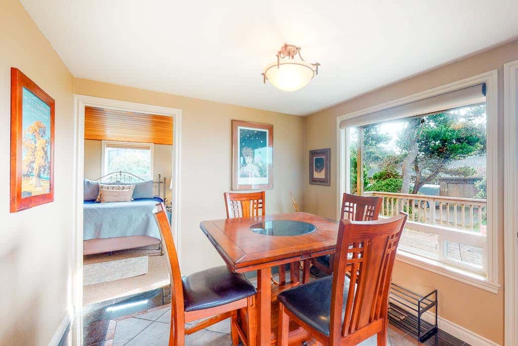 Oceanfront Home with Private Hot Tub, Ocean Views, Fireplace & Beach Access Path