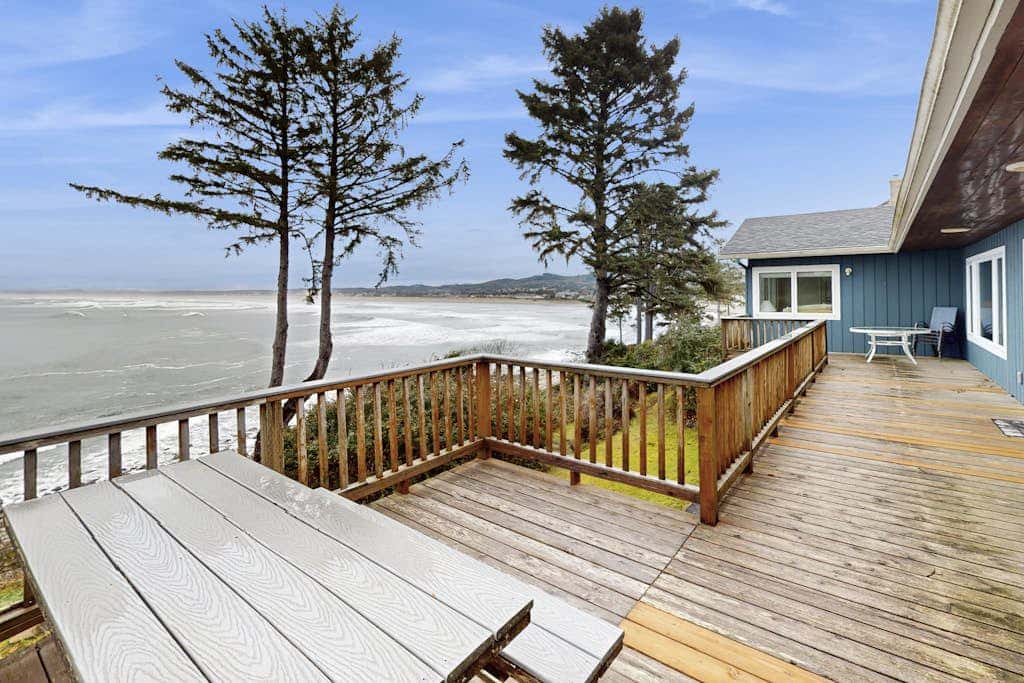 Beachfront house with sprawling ocean views near Tillamook Head