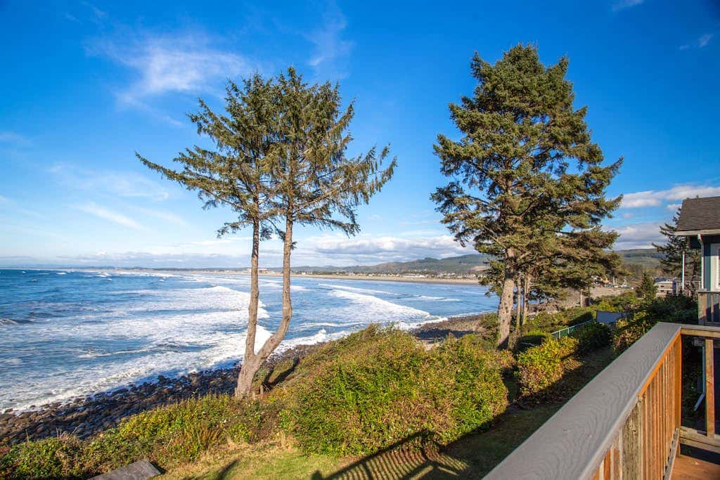 Beachfront house with sprawling ocean views near Tillamook Head