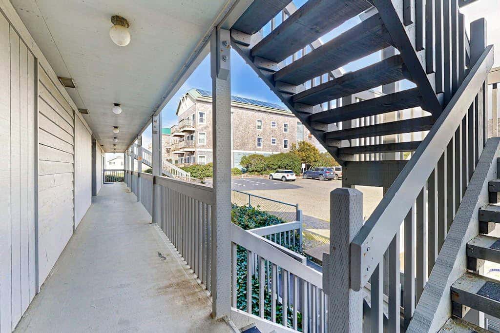 Modern oceanfront studio condo on Nye Beach with seasonal pool