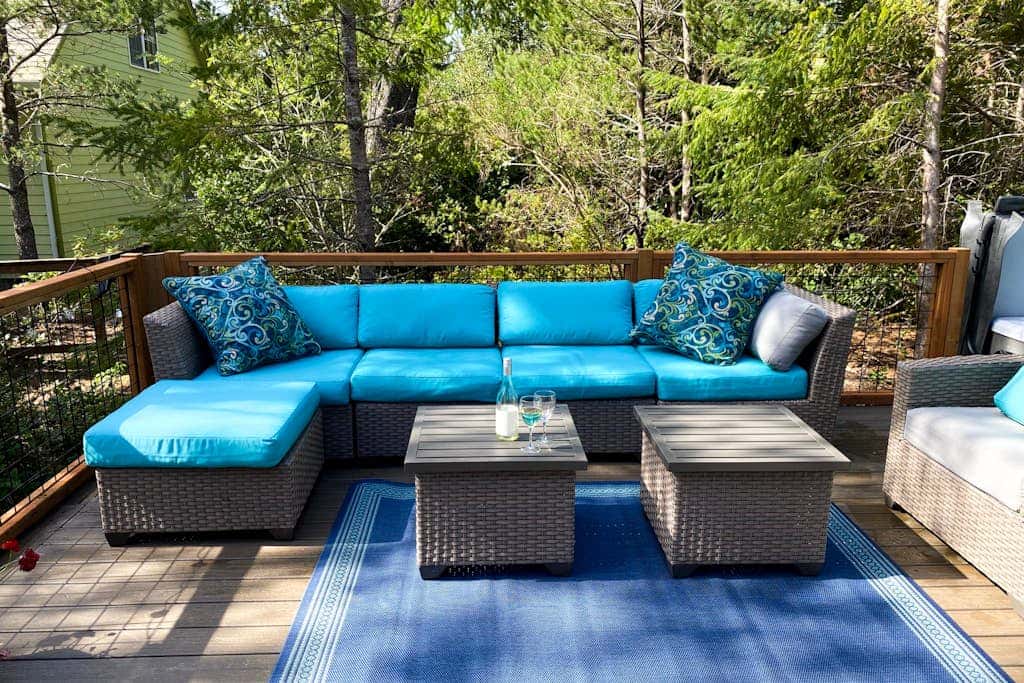 Brand-new home with hot tub, deck, fast WiFi, central AC, & great location