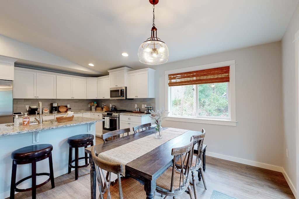 Brand-new home with hot tub, deck, fast WiFi, central AC, & great location