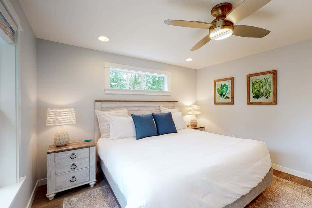 Brand-new home with hot tub, deck, fast WiFi, central AC, & great location