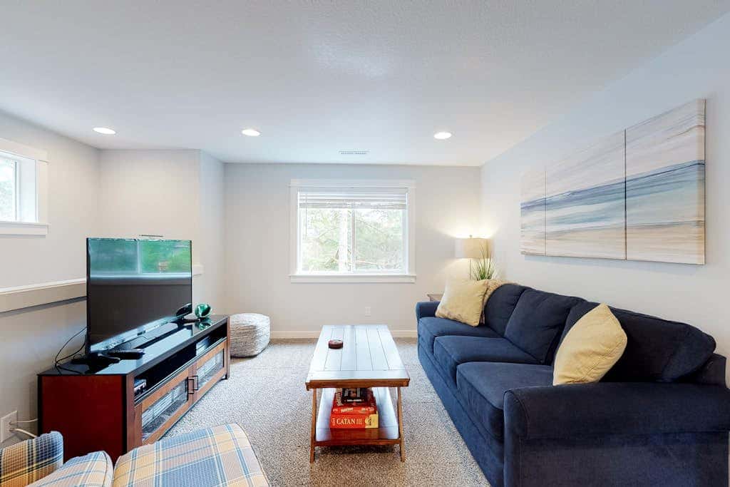 Brand-new home with hot tub, deck, fast WiFi, central AC, & great location