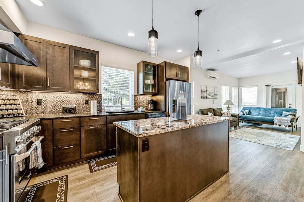 Sunny apt with fireplace, partial water views, washer/dryer, grill & AC