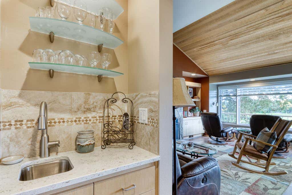 Refined golf course resort home on the fairway with a private hot tub