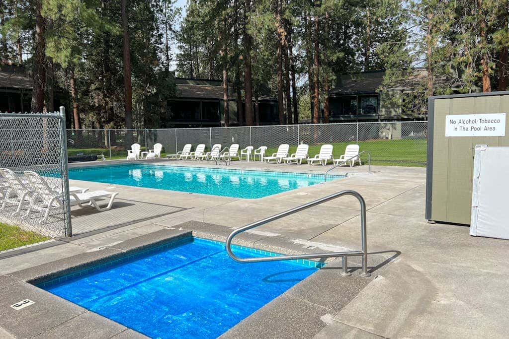 Delightful escape near downtown with shared pool & hot tub, rec room, & large deck