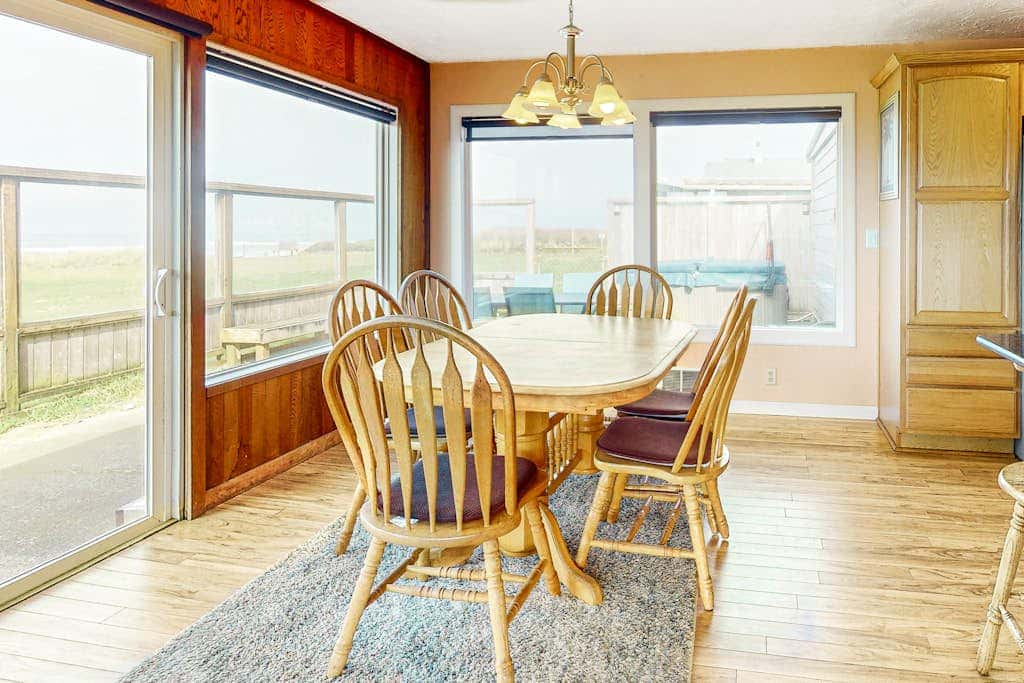 Dog-friendly oceanfront beach home with private hot tub and stunning ocean views