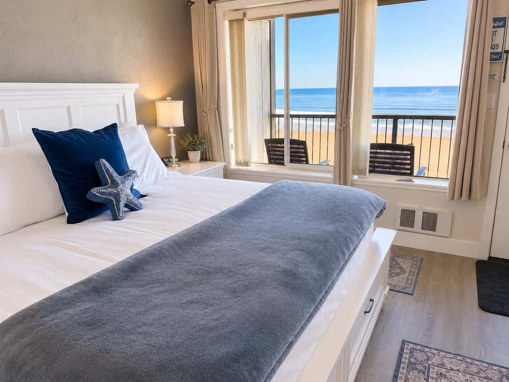Stylish Escape with Shared Pool, Direct Beach Access, Private Balcony & Ocean View