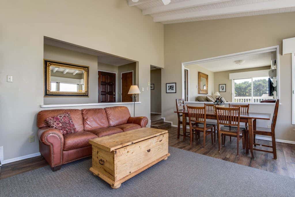 Dog-friendly oceanfront home with beach access, deck-minutes from town-EV Charger
