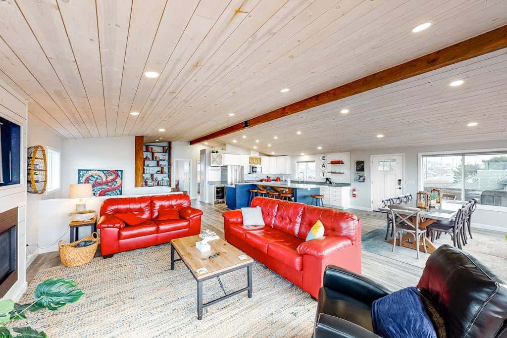 Dreamy Coastal Gem Near the Beach with Ocean View, Game Room, & a Private Hot Tub