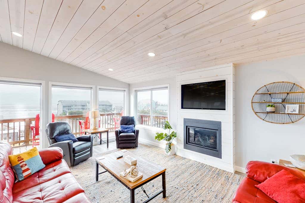 Dreamy Coastal Gem Near the Beach with Ocean View, Game Room, & a Private Hot Tub