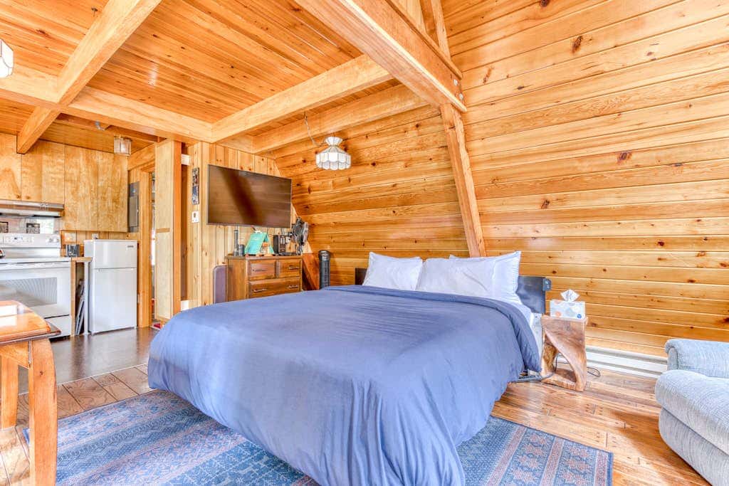Intimate dog-friendly retreat with free WiFi, wood stove, & gas grill