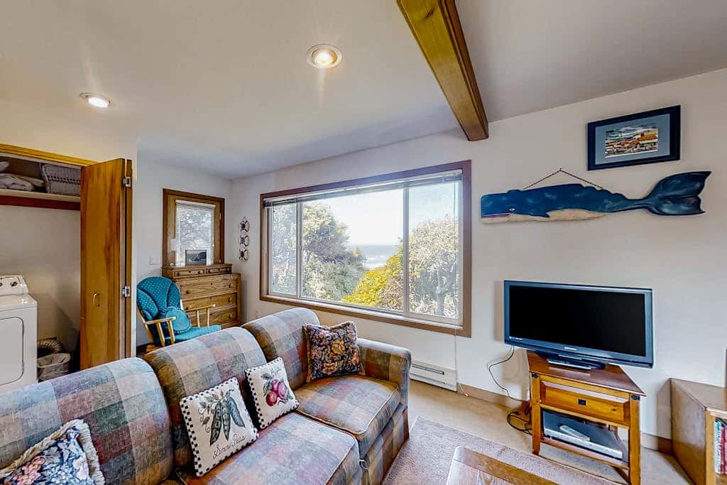 Spacious oceanfront home with free WiFi, and wrap-around deck