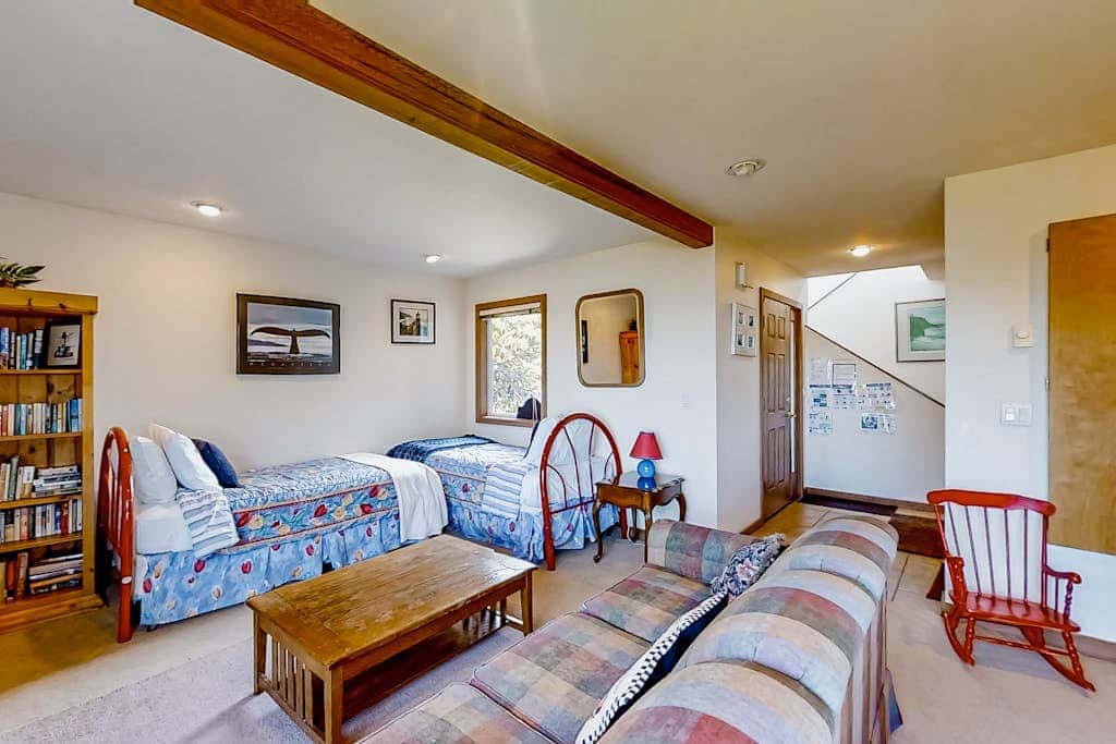 Spacious oceanfront home with free WiFi, and wrap-around deck