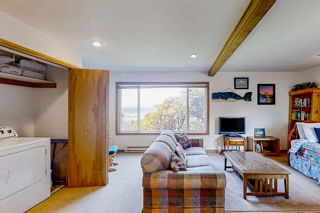 Spacious oceanfront home with free WiFi, and wrap-around deck