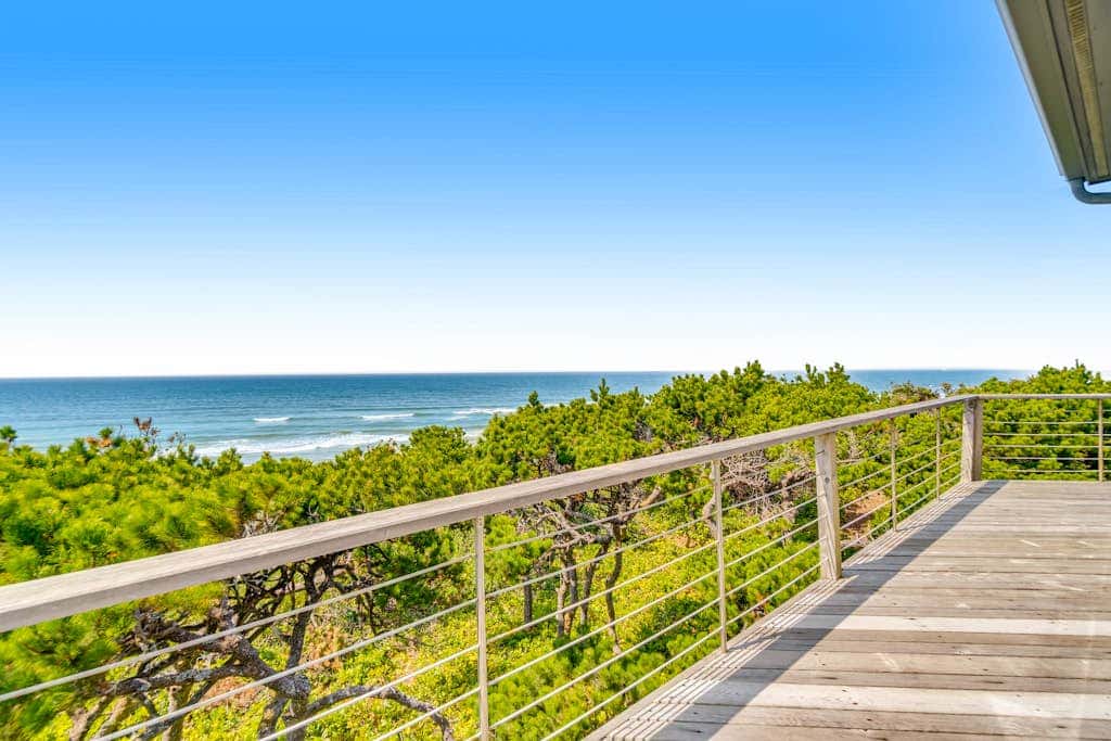 Spacious oceanfront home with free WiFi, and wrap-around deck