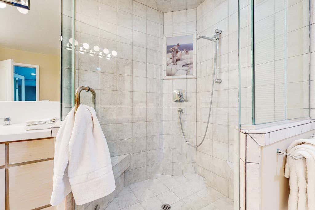 with private, scenic deck, heated driveway