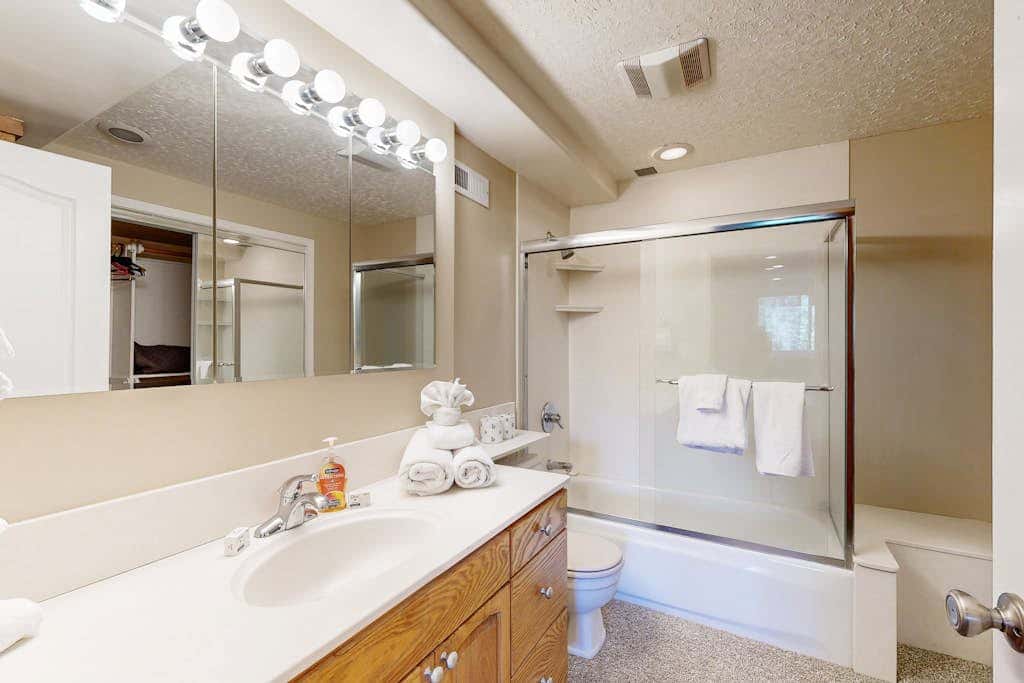 with private, scenic deck, heated driveway