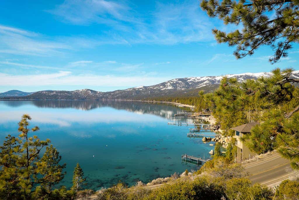 Dog-friendly mountain getaway near skiing & lake with water views & private balcony