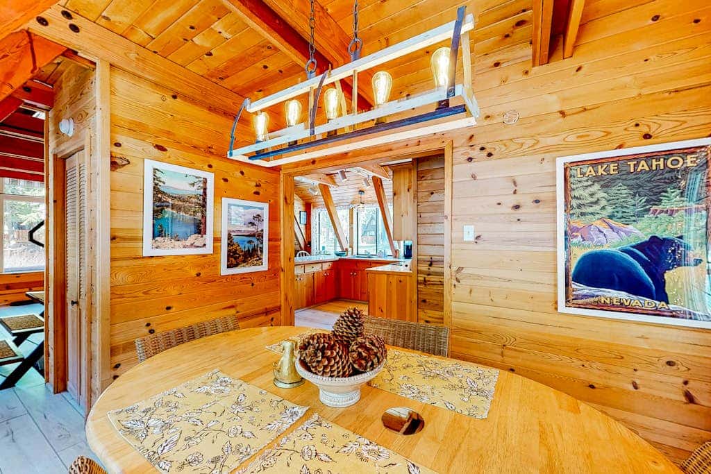 Dog-friendly A-frame cabin with 2 decks & fireplace - walk to the beach