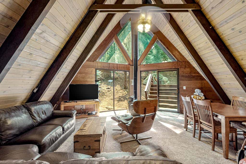 Dog-Friendly A-Frame Cabin w/ Forest Views Near Town