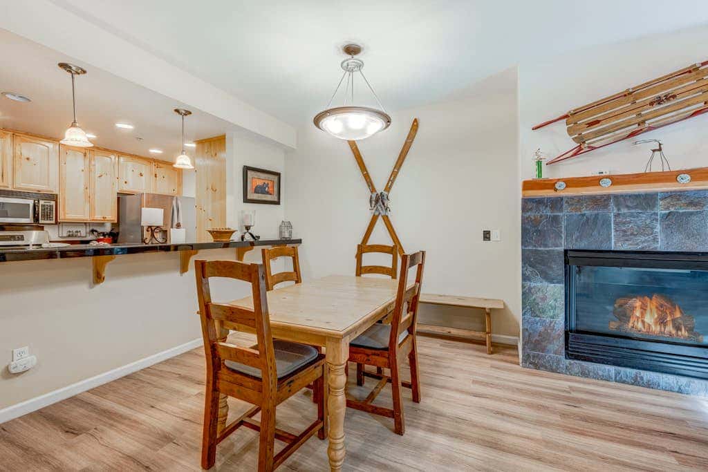 Olympic Valley condo with pool, hot tub, tennis, fireplace, & private balcony
