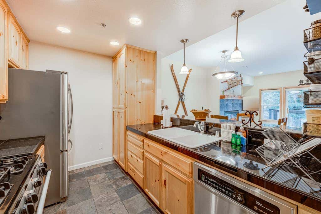 Olympic Valley condo with pool, hot tub, tennis, fireplace, & private balcony