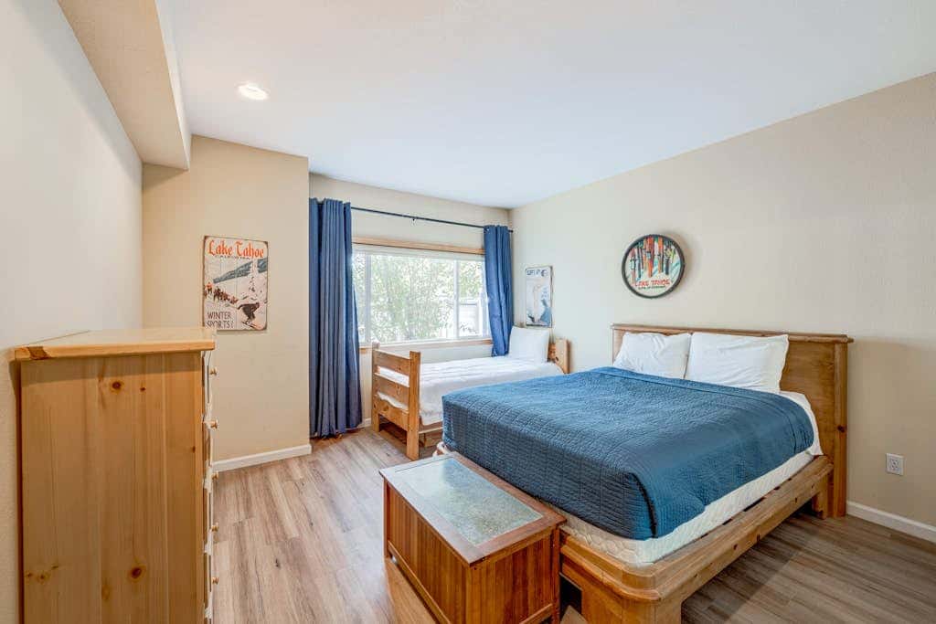 Olympic Valley condo with pool, hot tub, tennis, fireplace, & private balcony