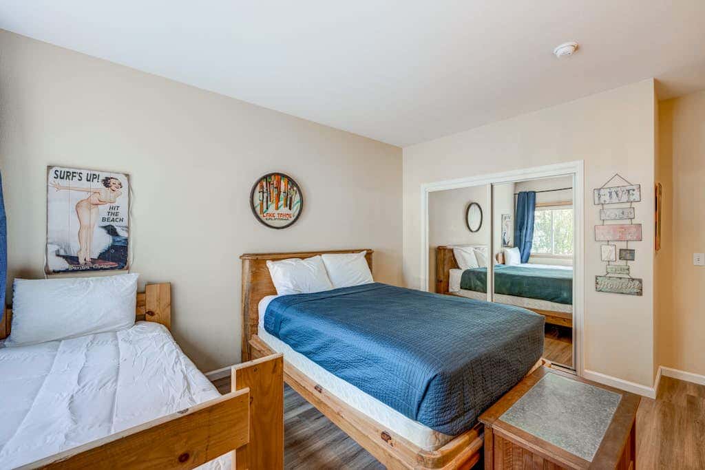 Olympic Valley condo with pool, hot tub, tennis, fireplace, & private balcony