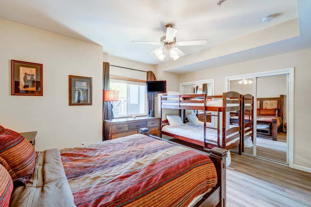 Olympic Valley condo with pool, hot tub, tennis, fireplace, & private balcony