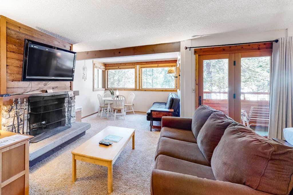 Second-Level Condo with Free WiFi, Wood Fireplace, Shared Outdoor Pool, & Views