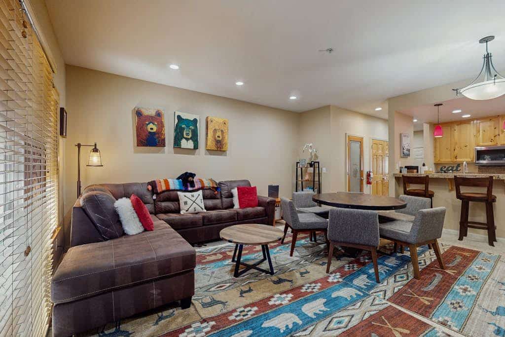 Updated condo near ski resort with heated pool, hot tub, fireplace, balcony, W&D