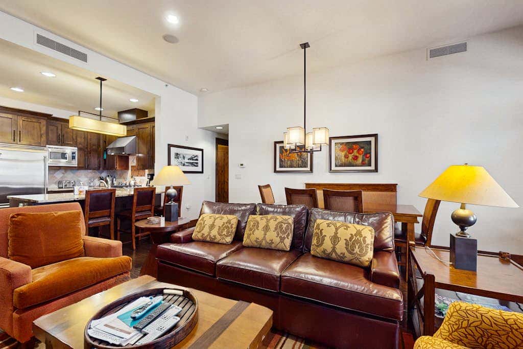 Ski-in-ski-out, ground-floor condo with fireplace, patio, shared pool & hot tub