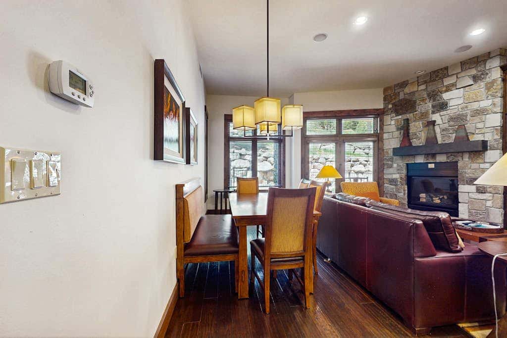 Ski-in-ski-out, ground-floor condo with fireplace, patio, shared pool & hot tub
