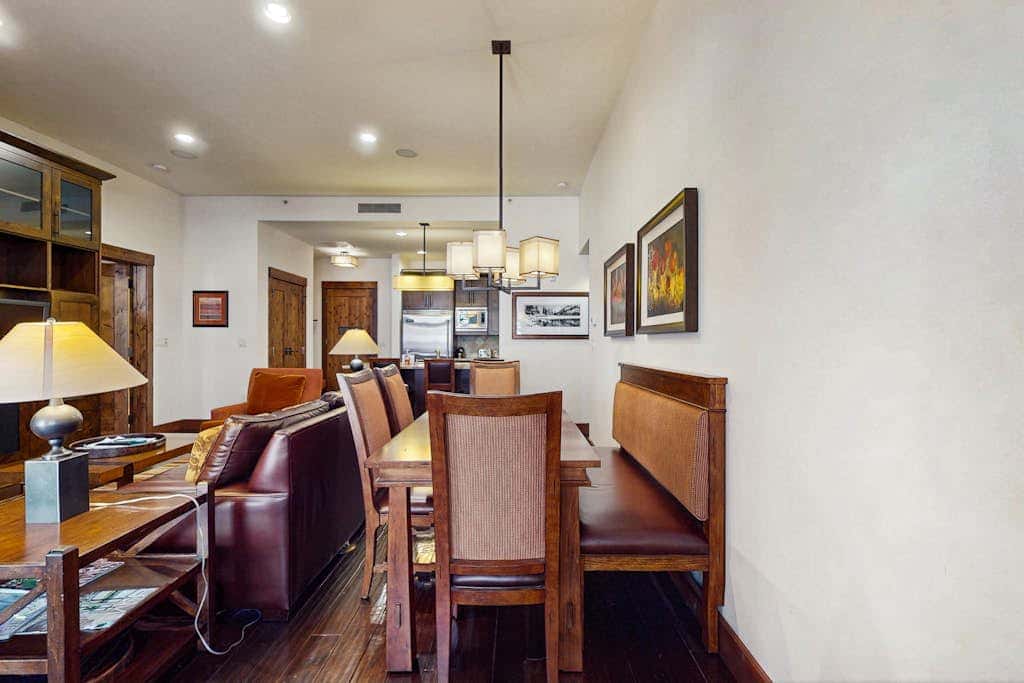 Ski-in-ski-out, ground-floor condo with fireplace, patio, shared pool & hot tub