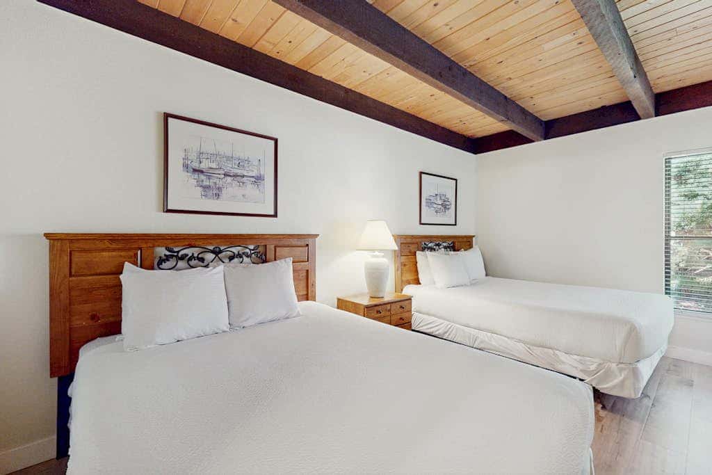 Let reality drift away with the lake view at this townhome with a private beach
