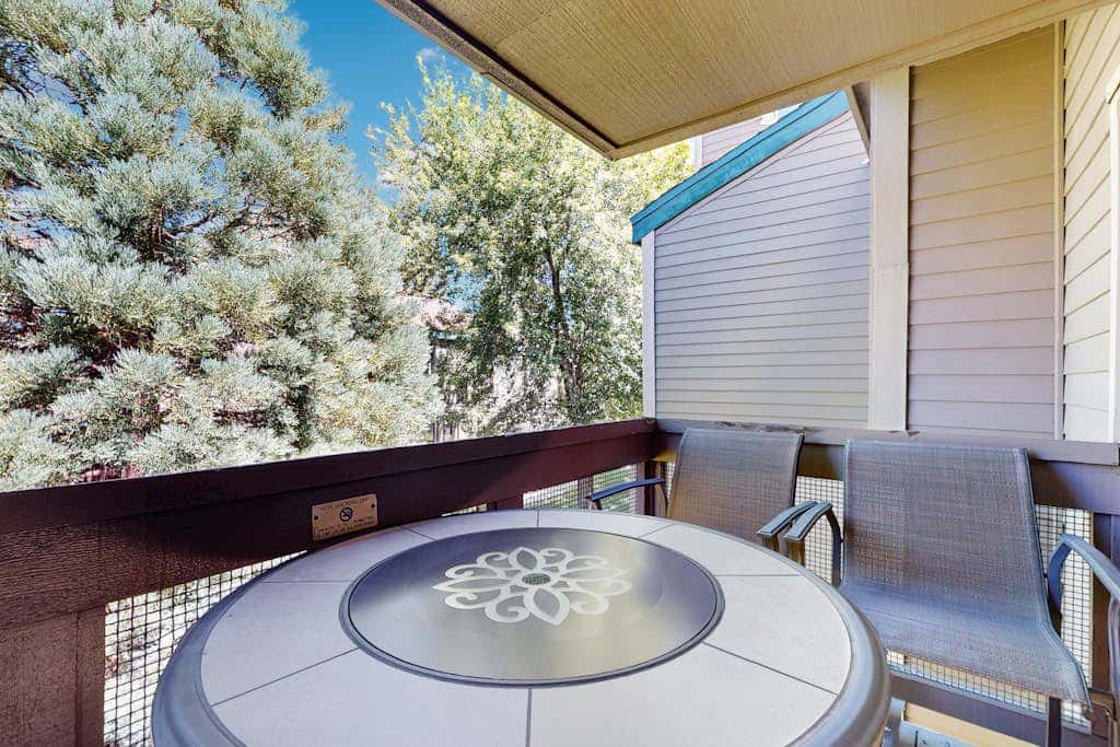 Let reality drift away with the lake view at this townhome with a private beach