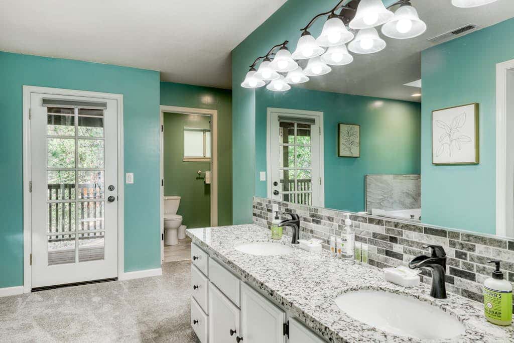 Dog-friendly home with pool table, fireplaces, & private hot tub, sleeps 10