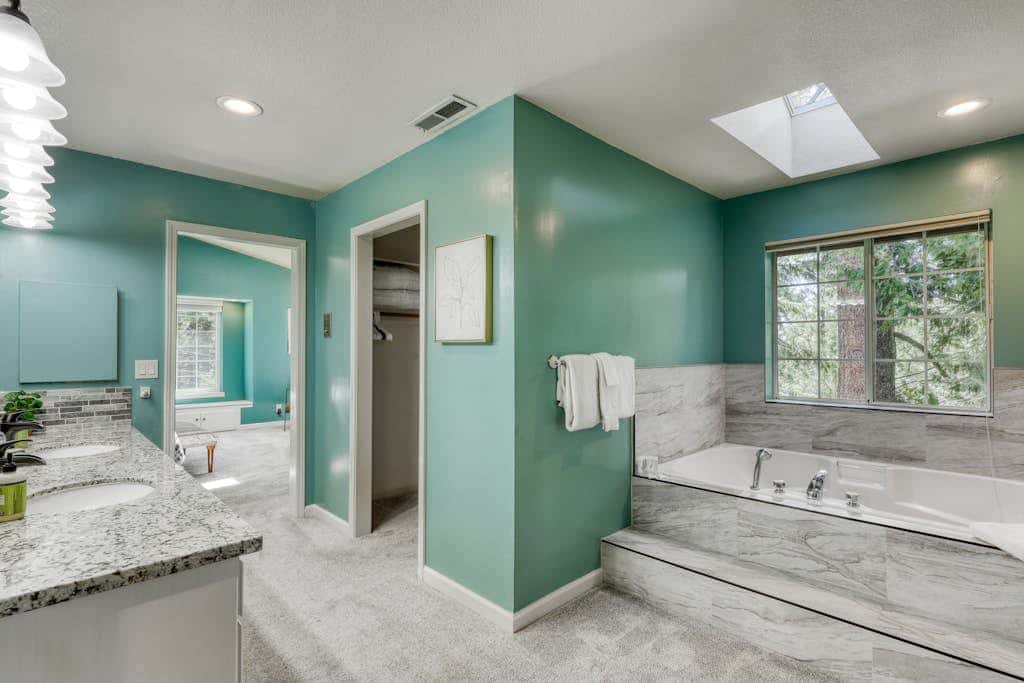 Dog-friendly home with pool table, fireplaces, & private hot tub, sleeps 10