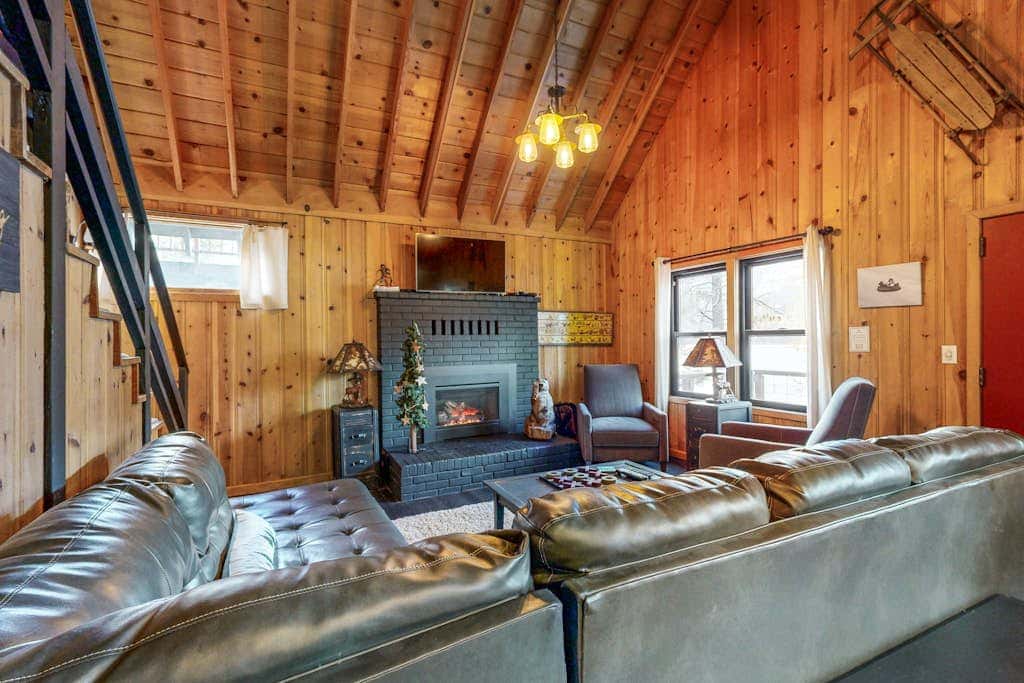 Dog-friendly waterfront cabin with lake views & access - close to slopes